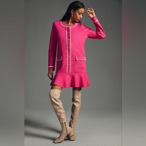 Anthropologie Endless Rose Mini Sweater Dress In Pink Size Small